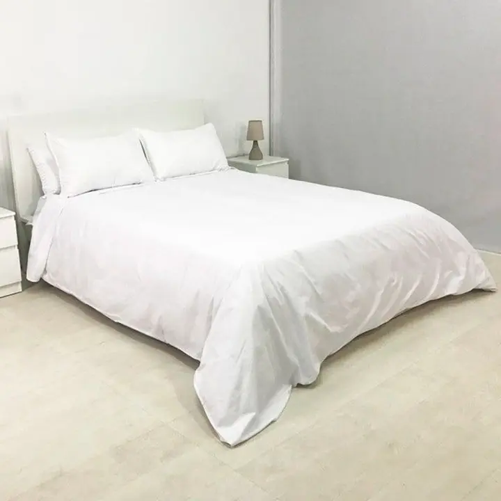 Funda Nórdica de 1 Pieza para Hostelería, 50% Algodón, 50% Poliéster, Varios tamaños disponibles, Color Blanco - 1