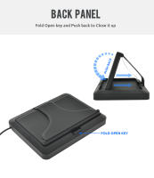 Monitor De Coche Plegable KTYDKP Con Entrada De Video Bidireccional Para Cámara De Retrovisora De Parqueo Y Reversa Pantalla TFT De 5 Pulgadas - details 1