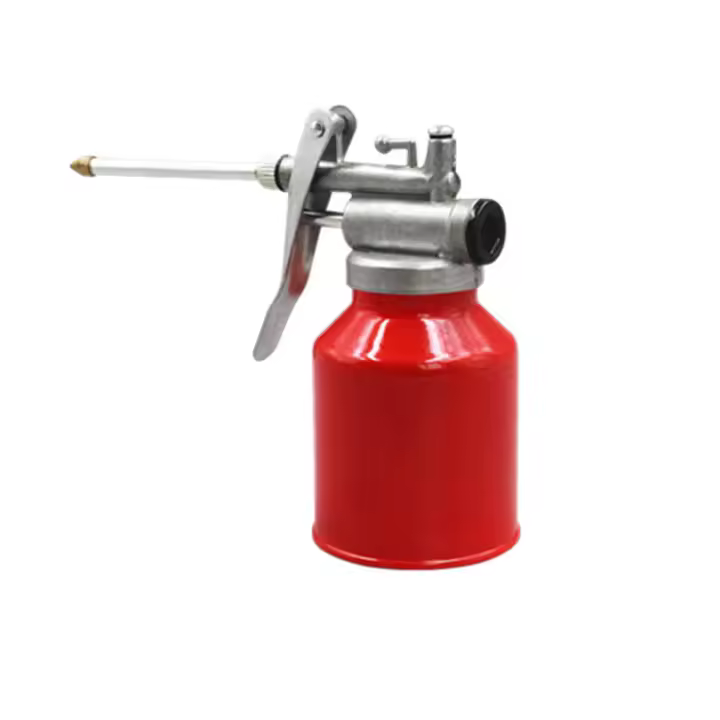Bomba De Aceite De Mano 250ml/400ml Roja/Amarilla Para Trabajo En Talleres Y Presión Alta Con Boquilla Para Botellas De Aceite - 1