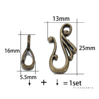10pcs Cerraduras De Tobogán En Forma De Nota Musical De Zinc De Bronce Antiguo Para Colgantes Y Pulseras De Joyería DIY Metal - details 11