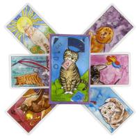 Cartas De Tarot De Gato Lindo Edición De Vistas En Inglés 78 Piezas Juego De Diversión Y Divination Borad Juego De Cartas De Mesa - details 2