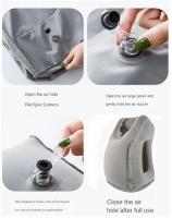 Almohada De Viaje Inflable Para Cabeza Y Barba Soporte De Cuello Para Avión Oficina Siesta Moderno Estilo Sólido PVC Adultos - details 10