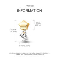 Encantadores Colgantes De Animales De Plata Para Mujer Joyería De Pulsera Y Collar Forma Irregular Sin Certificación - details 138