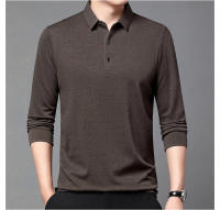 Camisa Polo Larga Con Estampado Hueco Para Hombre Estilo Coreano Moda Negocios T-Shirt De Golf Top De Poliéster Talla M-4XL - details 14