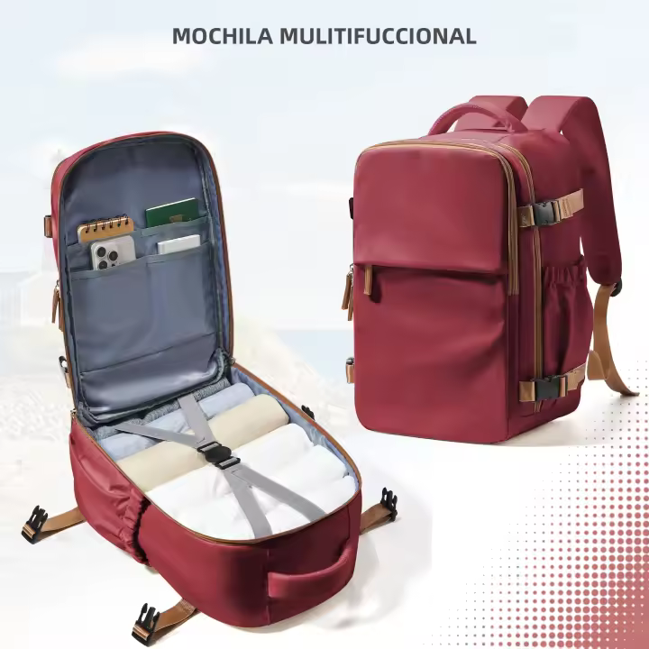 Mochila De Viaje Para Avión Cabin Airplane 40x30x20 Capacidad De Equipaje Para Hombres Y Mujeres Con Portátil De 15.6 Pulgadas - 1