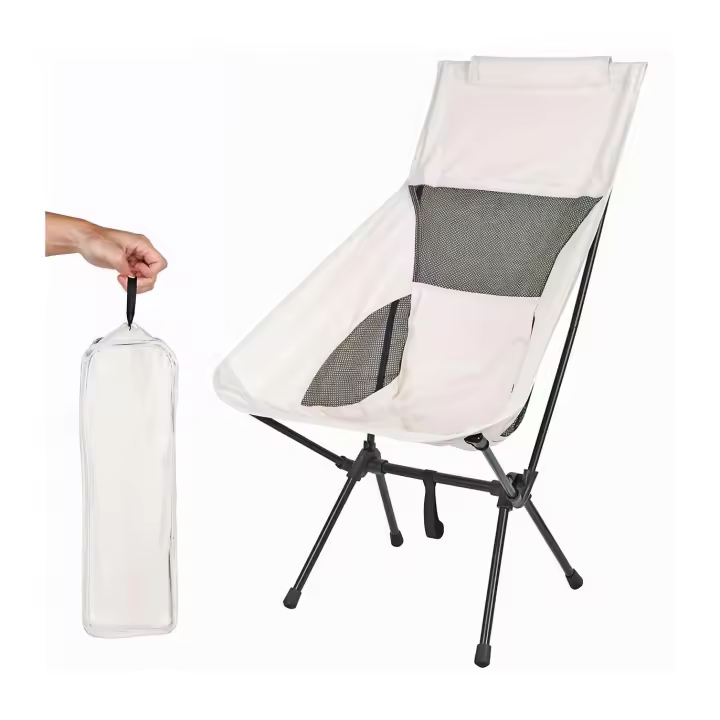 SILLA ULTRALIGERA RESPALDO ALTO DESMONTABLE BEIGE - 1