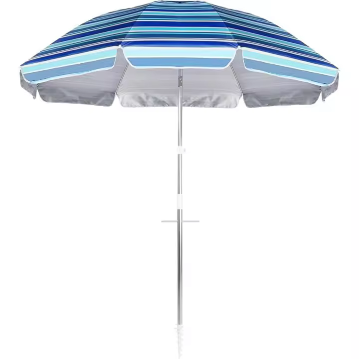 PANDAHOME Sombrilla playa,Parasol Protección Solar Upf +50 3 Colores Surtidos 180 Cm/200 Cm/220Cm - 1