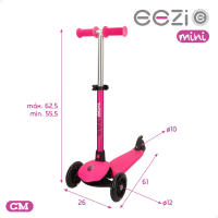 Patinete 3 ruedas fucsia c/manillar desmontable EEZI - details 6