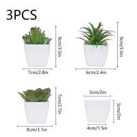 3PCS Bonsái Artificial Para Decoración De Interiores En Hogar Restaurante Y Oficina Planta De Mesa Y Ventana Material Plástico Estilo Bonsái - details 13
