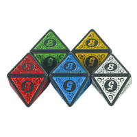 Juego De Dados Poliedros D8 8 Cara Accesorios Para Juegos De Mesa TRPG DND Ideal Para Juegos De Rol Personalizados - details 2
