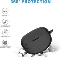 La funda de silicona es compatible con keychain, un accesorio de protección suave para la funda de auriculares inalámbricos, adecuado para hombres y mujeres. - details 1