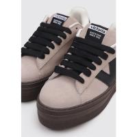 victoria BARCELONA CICLISTA EFECTO PIEL & SERRAJE Deportivas Con Plataforma Mujer Beige - details 1