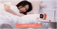 Kids Alarm Clock,Cute Pet Night Light Bedside Animal Alarm Clock Snooze Thermometer - details 2