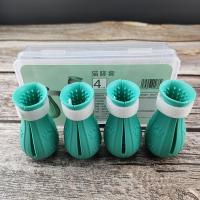 Protector De Uñas Para Gato Tallas Ajustables Zapatos Para Baño Antiscratch Coloridos Cubierta De Pata Para Uñas De Gato - details 7