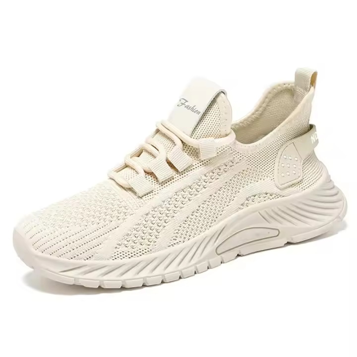 Zapatillas De Deporte Para Mujer Ligero Y Cómodo Con Cordones Transpirables Antideslizantes Para Gimnasio Trabajo Y Ropa Casual Zapatillas De Malla - 1