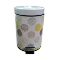 PAPELERA AMIKO DE ACERO INOXIDABLE CON PEDAL Y CUBETA INTERIOR EXTRAIBLE DE 3 LITROS MODELO DOTS - details 2