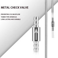 Válvula De Comprobación De CO2 Para Acuario Acero Inoxidable Tipo Torre Anti Caída Accesorios Para Generador De CO2 Y Difusor De Tanque De Peces - details 1