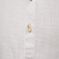 Camisa delgada de primavera y verano para hombre, moda informal, color sólido, talla europea, camisa de manga larga, top bordado de algodón y lino - details 9
