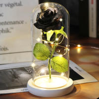 Rosa De Boda Con LED Galaxia Enchanted Con Luz En Domos Regalo De San Valentín Navidad Día De La Madre Belleza Y La Bestia Para Interior - details 18