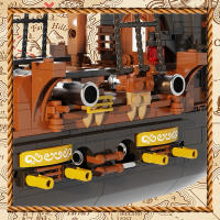 Bloques De Construcción Pirata Con Perla Negra Grande Castillo Real Guías De Batalla Juguetes Para Niños Y Niñas Regalos - details 4