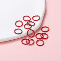 50pcs Anillos De Salto De Metal En Colores Para La Creación De Joyas Y Bolsas De Llaveros 8/10/12mm Conector DIY - details 5