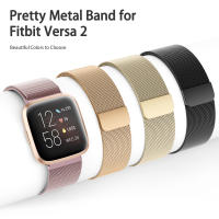 Correa De Acero Inoxidable Para Fitbit Versa 1/2/3/4 Cierre Magnético Milanés Reemplazo De Pulsera Accesorios De Pulsera - details 1