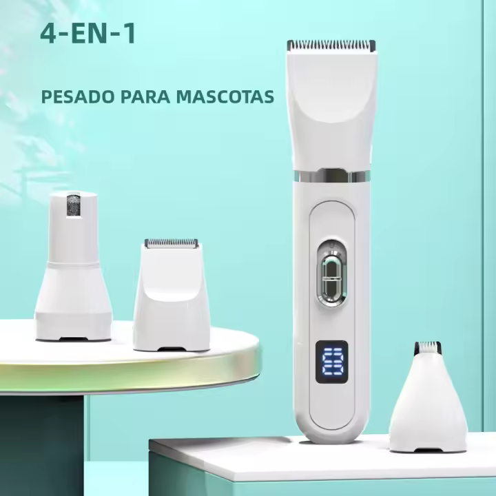 Cortador De Pelo Para Perros Profesional Recargable USB Silencioso Cortadora De Cabello Para Mascotas Con Batería De Alimentación - 1