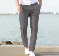 Pantalones De Lino Y Algodón Para Hombre Joggers Camisetas De Calle Transpirables De Color Sólido Verano Suéteres Suelto 5XL - details 21