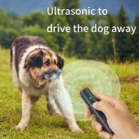 Repellente Ultrasonido Para Perros Recargable USB Dispositivo Antiladridos Portátil Con Indicador LED Y Correa Para Entrenamiento De Mascotas - details 1