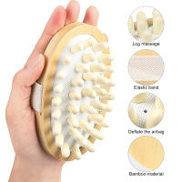Cepillo De Masaje Para El Cuerpo Anti Celulitis De Madera Con Almohadilla De Masaje Españo Para El Cabello Y Escalpelo Eliminador De Piel Muerta Herramienta De Spa Essencial - details 11