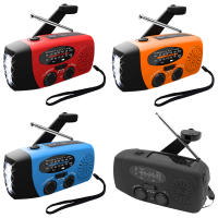 Radio De Emergencia Con Luz De LED Y Crank De Mano 2000mAh AM FM NOAA Solar Tenedor De Emergencias Y Camping Con Cargador De Power Bank - details 5