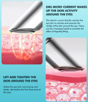 Masajeador De Ojos Con Vibration De Onda Sonora Y Estimulación Muscular Eléctrica Elevación Y Afirmación Eliminación De Bagues Y Arrugas Nutrición Input - details 9