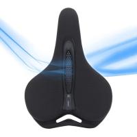 Sillín De Bicicleta MTB Para Hombres Y Mujeres Cómodo Asiento De Bicicleta De Montaña Absorbedor De Choque Con Superficie De Cuero Y Almohadilla Grande Transpirable Hueco - details 3