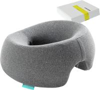 BIT Almohada en forma de U para la cara, cubierta de poliéster suave, lavable a mano, cojín de masaje de spa, cuidado facial multipropósito para adultos, uso de todas las estaciones, cierre con cremallera, sin impresión, tejido tejido, relleno del 100% - details 1