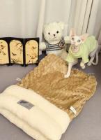 Saco De Descanso Para Gatos Y Perros En Otoño/Invierno Cómodo Y Caliente Semi-Abierto Con Plush Suave Para Viajes - details 12