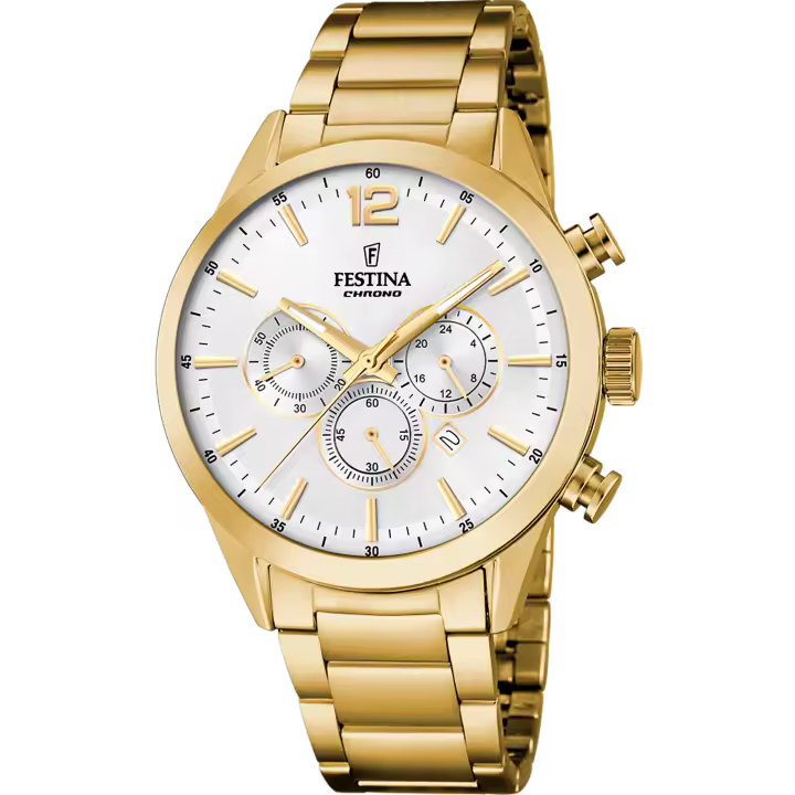 Reloj FESTINA Hombre Timeless Chronograph F20633/1 - Cronógrafo de acero dorado - 1