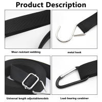 2Pcs Correa De Cubierta Para Coche Resistente Al Viento De Nylon Ajustable Protector De Vehículo Seguro Y Fuerte Contra Vientos Pesados - details 5