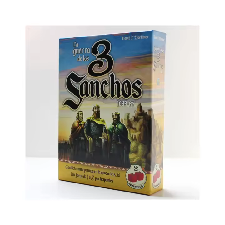 2Tomatoes Games | La Guerra de los 3 Sanchos | Juego de Mesa con Tablero | Experiencia de Juego Inmersiva | Estrategia de Conquista y Defensa | 1-3 Jugadores | Español | Temática: Belico e Histórico - 1