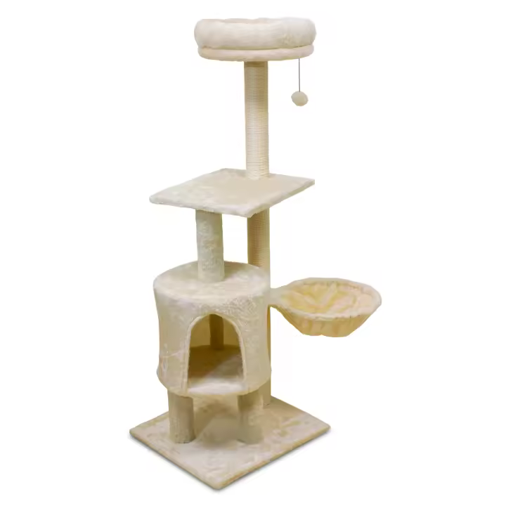 Rascador con cama extraíble ICE 45x40x117cm - 1