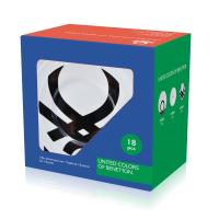 BENETTON Set de Vajilla de Porcelana Estampada Negra - 18 Piezas - details 9