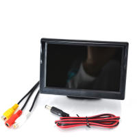 Monitor De Coche HD AHD 1280x720P Pantalla TFT LCD De 5 Pulgadas Para Visión Trasera Cámara De Retrovisores Color Digital - details 2