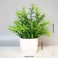 1PCS Decoración De Escritorio Con Plantas Artificiales Paisaje Bonsái Para Oficina Hogar Estante De Mesa Accesorios De Fiesta De Boda PVC - details 2