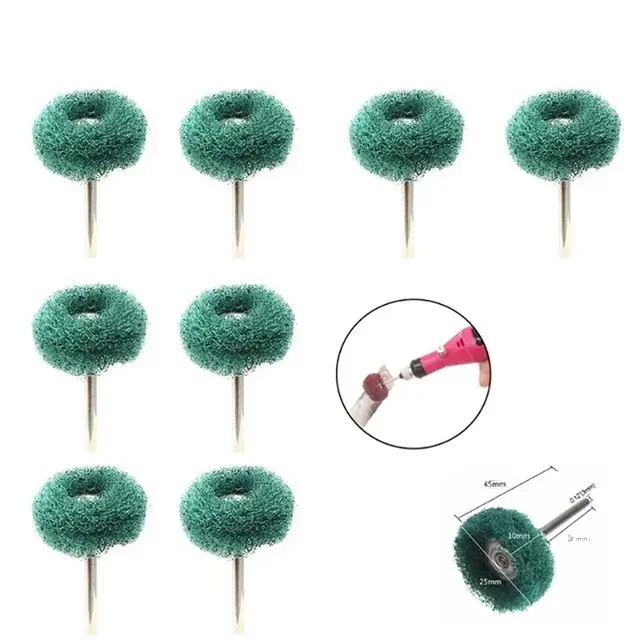 Juego De Brocas De Mini Taladro 5-200pcs Con Cepillo Abrasivo De Nylon Para Pulido Y Lijado Herramienta Rotativa Accesorios Eliminador De Oxígeno - 1
