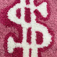 Alfombra Antideslizante Rosa Para Dormitorio Y Sala De Estar En Forma De Billetera Tejida a Mano Decoración De Entrada Para El Hogar Material Poliéster Lavable Mecánicamente - details 3