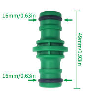 Conector Rápido De Jardín Tubo De Manguera ABS Adaptador Doble Macho 1/2