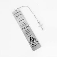Marcador De Páginas De Acero Inoxidable Con Colgantes De Cruz Inspiracionales Versículos Religiosos Cristianos Regalos Motivacionales - details 0