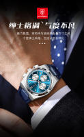 Reloj multifuncional para hombre nuevo con correa de cuero, reloj de cuarzo ultrafino. - details 4