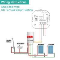 Termostato Inteligente WiFi Controlador De Temperatura Para Calentamiento De Piso Eléctrico Y Agua Calentador De Gas Con Alexa Google Home - details 15