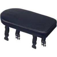 Almohadilla De Asiento Trasero Para Bicicleta Montaña Con Escaño Adecuada Para Niños Cómoda Y Duradera Tamaño 30x5x4cm Material De Cuero Negro Y Plateado - details 3