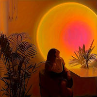 Lámpara De Atardecer - Crea Un Ambiente Soñado Para La Noche Perfecto Para Decoración Del Hogar Y Relajación Luz LED Incluida - details 0